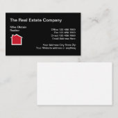 Modernes Grundstücksmakler-Thema Visitenkarte (Vorne/Hinten)