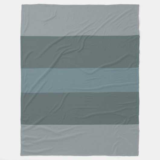 Modernes, grünes Blockvlies Fleecedecke (Vorderseite)