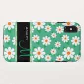 Modernes grünes Case-Mate iPhone hülle (Rückseite (Horizontal))