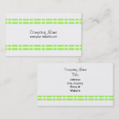 Modernes, grünes Design Visitenkarte (Vorne/Hinten)