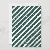 Modernes grünes Foto Frohe Weihnachten (Rückseite)