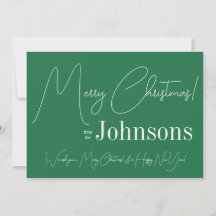 Modernes grünes Frohe Weihnachten
