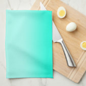 Modernes grünes Gefälle Watercolor Natur Muster Geschirrtuch (Viertel Falte)