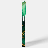 Modernes grünes Gold Eleganter Marmor Case-Mate iPhone Hülle (Rückseite / Rechts)