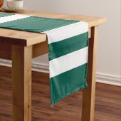 Modernes, grünes Muster Kurzer Tischläufer (Beispiel)