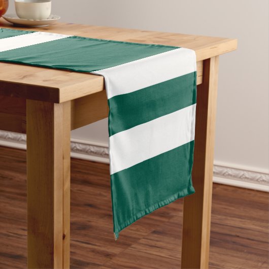 Modernes, grünes Muster Kurzer Tischläufer (Beispiel)