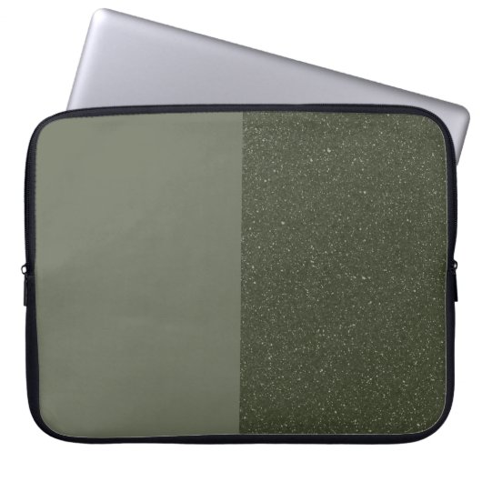 Modernes, grünes Notebook-Sieb - Split Design Laptopschutzhülle (Vorderseite)