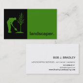 Modernes grünes Schwarzes des Visitenkarte (Vorne/Hinten)