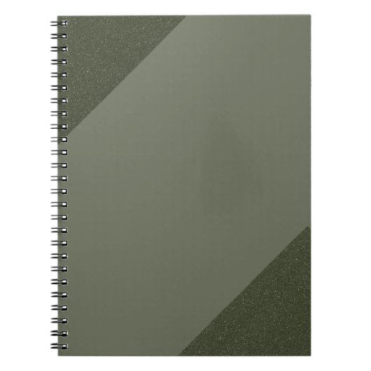 Modernes, grünes SpiralNotebook Notizblock (Vorderseite)