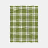 Modernes grünes Tartan Kariert Fleece Blanket (Vorderseite)