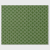 Modernes grünes Weihnachtswrackpapier Geschenkpapier (Flach)
