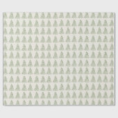 Modernes grünes Weihnachtswrackpapier Geschenkpapier (Flach)