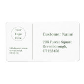 Modernes, grünes Weißunternehmen (Vorne)