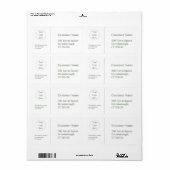 Modernes, grünes Weißunternehmen (Vorne)