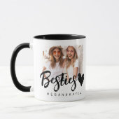 Modernes Grunge Herz Best Friends BESTE FREUNDIN F Tasse (Links)