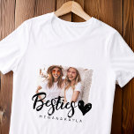 Modernes Grunge Herz Best Friends BESTE FREUNDIN F Tri-Blend Shirt<br><div class="desc">Design setzt sich aus lustiger und spielerischer Typografie mit Sans Serif und Serif Schriftart zusammen. Fügen Sie ein benutzerdefiniertes Foto hinzu.</div>