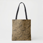 Modernes Grunge Leaf Muster - Tote Beutel Tasche (Vorderseite)
