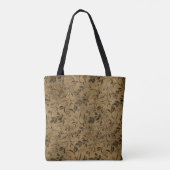 Modernes Grunge Leaf Muster - Tote Beutel Tasche (Rückseite)