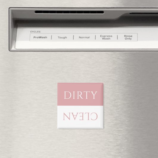 Modernes Guava Glaze Rosa Geschirrspüler Magnet (In Situ (Geschirrspüler))