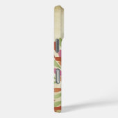 Modernes Gum Drop Blume Rosa Orange Monogramm Case-Mate iPhone Hülle (Rückseite / Rechts)