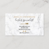 Modernes, gürteliges Gold besticht durch seine bür Visitenkarte (Rückseite)