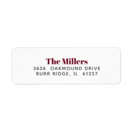 Modernes Gütezeichen für Burgund Merlot Red Holida