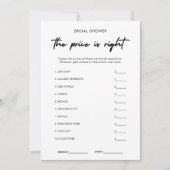 Modernes Guthaben für das Brautparty zum richtigen Einladung (Vorderseite)