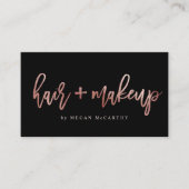 Modernes Haar Makeup Künstlerskriptionsszenario Visitenkarte (Vorderseite)