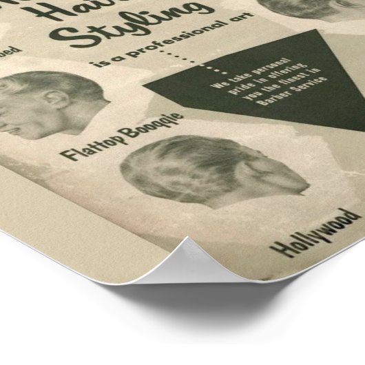 MODERNES HAARESYL POSTER (Ecke)