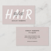 Modernes Haarstylistin Visitenkarte (Vorne/Hinten)