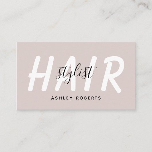 Modernes Haarstylistin Visitenkarte (Vorderseite)
