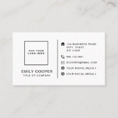 Modernes Hahnentrittmuster-Logo-Schwarz und Grün Visitenkarte (Vorderseite)