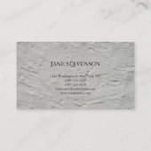 Modernes Hair Stylist Grau Wall Design Beruflich Visitenkarte (Rückseite)