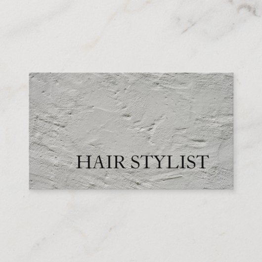 Modernes Hair Stylist Grau Wall Design Beruflich Visitenkarte (Vorderseite)