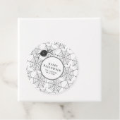 Modernes Halloween-Dekoration Schwarz-weißer Spinn Geschenkanhänger (Beispiel)