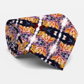 Modernes Halloween Holiday Satin Pattern Krawatte (Gerollt)