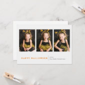 Modernes Halloween Karte (Vorderseite/Rückseite Beispiel)