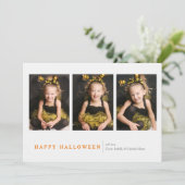 Modernes Halloween Karte (Stehend Vorderseite)