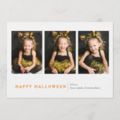 Modernes Halloween Karte (Vorderseite)