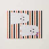 Modernes Halloween Niedlich Ghost Puzzle (Horizontal)