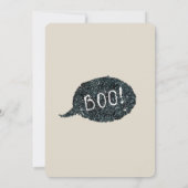 Modernes Halloween-Party Einladung (Rückseite)