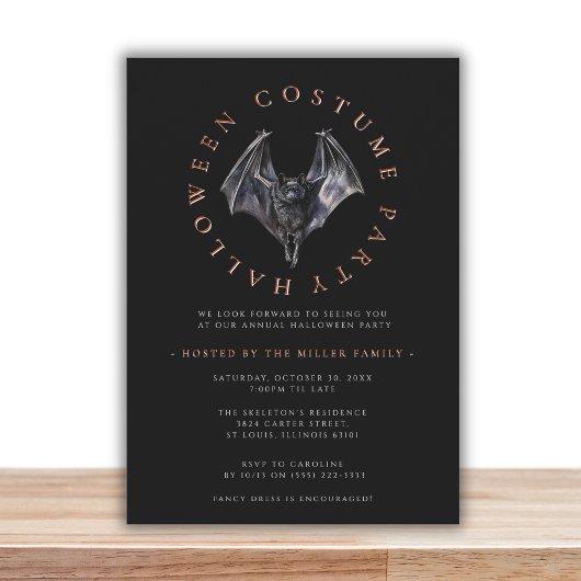 Modernes Halloween-Party Einladung