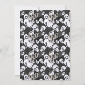 Modernes Halloween-Party Einladung (Rückseite)