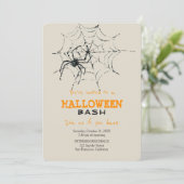 Modernes Halloween-Party Einladung (Stehend Vorderseite)