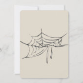 Modernes Halloween-Party Einladung (Rückseite)