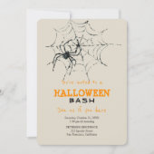 Modernes Halloween-Party Einladung (Vorderseite)