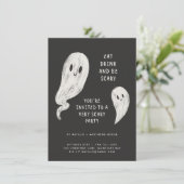 Modernes Halloween-Party Feiertagskarte (Stehend Vorderseite)