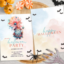 Modernes Halloween-Party mit farbenfrohen Pastellf
