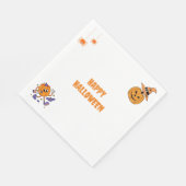 Modernes Halloween-Party Pumpkin Serviette (Ecke)