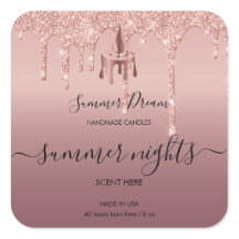 Modernes handgefertigtes Honey Wax Candle Label